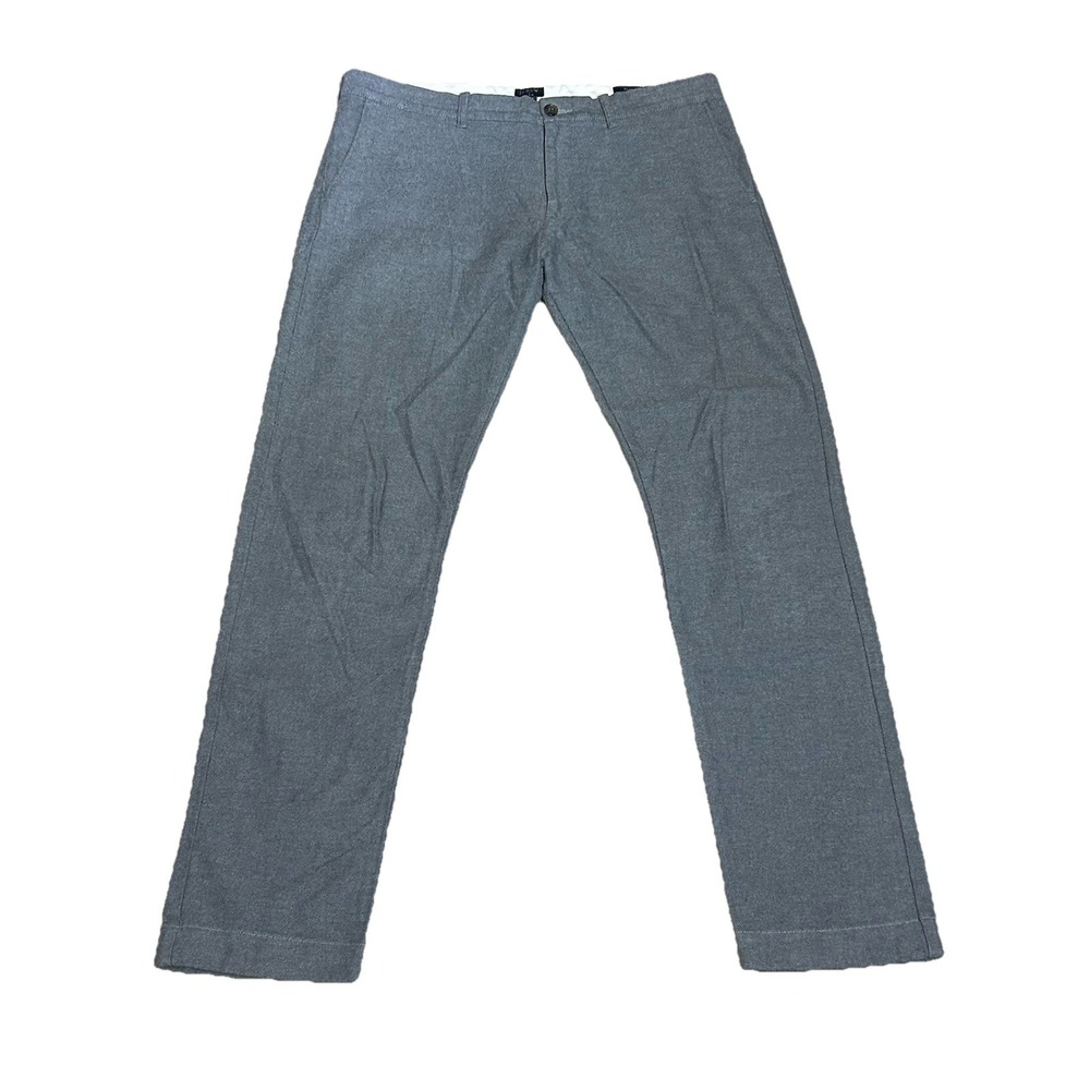 J. Crew Mens 34x34 Gray Heathered Chino Pants Flex Slim Fit Pants